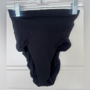 NWOT Skims Seamless Sculpt High-Waisted Brief Cotton Gusset Stretch Black Size M